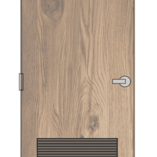 commercial wood door with louver