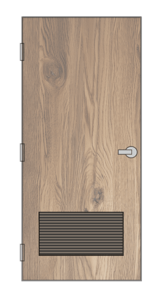 Commercial Wood Door with Louver - FTO Building Specialties